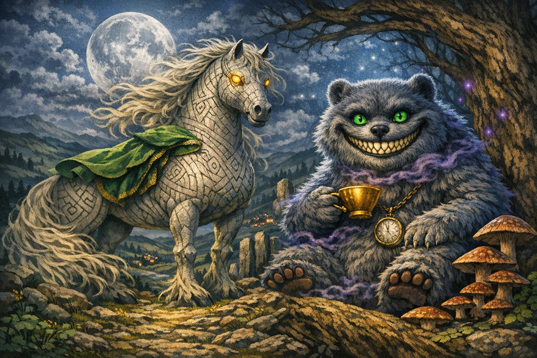 The Tale of the Staffordshire Horse and the Cheshire Bear